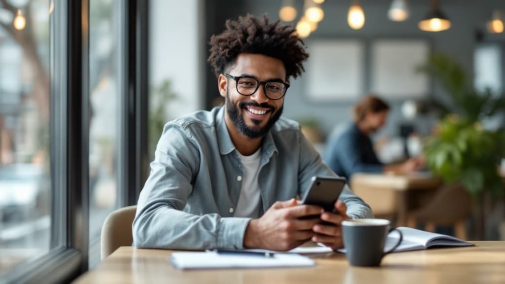 Content creator using PocketPublish on a mobile device